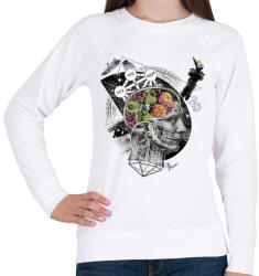 printfashion Megvilágosodás - Női pulóver - Fehér (111896)