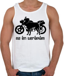 printfashion kutyamotor2 - Férfi atléta - Fehér (2910449)