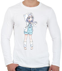 printfashion anime - Férfi hosszú ujjú póló - Fehér (4720280)