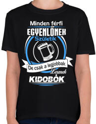 printfashion Kidobó - Gyerek póló - Fekete (954877)