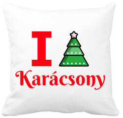 printfashion I love Karácsony - Párnahuzat, Díszpárnahuzat - Fehér (9550416)
