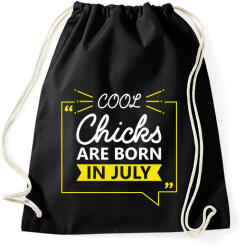 printfashion A menőcsajok júliusban születtek - Sportzsák, Tornazsák - Fekete (5055068)