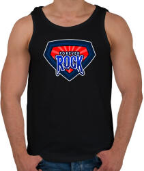 printfashion FOREVER ROCK - Férfi atléta - Fekete (10427940)
