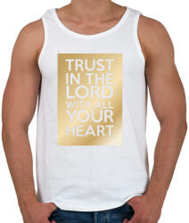 printfashion Trust in the Lord. - Férfi atléta - Fehér (274286)