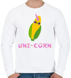 printfashion Uni-Corn - Férfi pulóver - Fehér (14499511)