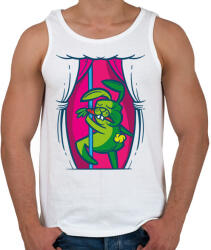 printfashion Nyuszi rúdtáncos_ - Férfi atléta - Fehér (4135691)