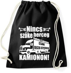 printfashion Kamionos Fehér - Sportzsák, Tornazsák - Fekete (938447)