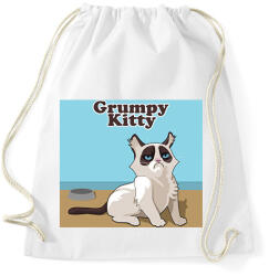 printfashion Macska - Sportzsák, Tornazsák - Fehér (14971535)