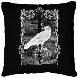 printfashion Fehér Holló - Párnahuzat, Díszpárnahuzat - Fekete (2801287)