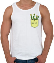 printfashion Szúrós ölelés - Férfi atléta - Fehér (431433)
