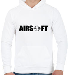 printfashion Airsoft - Férfi kapucnis pulóver - Fehér (15523454)