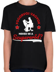 printfashion Fogorvos vagyok - Gyerek póló - Fekete (10351415)