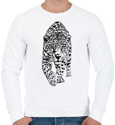 printfashion leopárd - Férfi pulóver - Fehér (7469486)