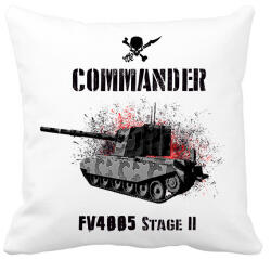 printfashion commander fv4005 - Párnahuzat, Díszpárnahuzat - Fehér (1770673)