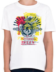 printfashion Korona minták rotterdam - Gyerek póló - Fehér (4646925)