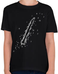 printfashion Klarinét - Gyerek póló - Fekete (9180398)