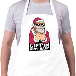 printfashion Ajándékozni nem könnyű - Kötény - Fehér (4908508)