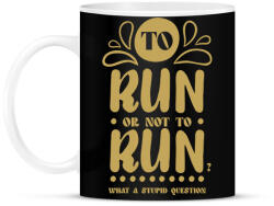 printfashion To run or not to run? - Bögre - Fekete (7357543)