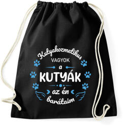 printfashion A kutyák az én barátaim - Kutyakozmetikus (fehér) - Sportzsák, Tornazsák - Fekete (7250425)