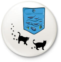 printfashion Akvárium zseb - Kitűző, hűtőmágnes - Fehér (13104355)