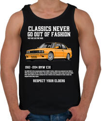 printfashion Bmw E30 - Férfi atléta - Fekete (14788105)