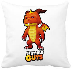 printfashion Stumble Guys - Inferno Dragon - Párnahuzat, Díszpárnahuzat - Fehér (16084144)
