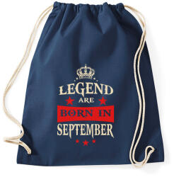 printfashion A legendák szeptemberben születnek - Sportzsák, Tornazsák - Sötétkék (980421)