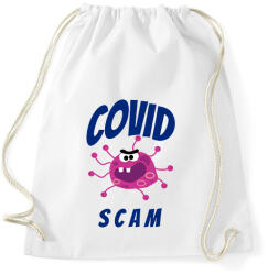printfashion Covid Scam - Sportzsák, Tornazsák - Fehér (10209700)