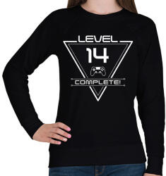 printfashion level-complete-14-white - Női pulóver - Fekete (1077827)