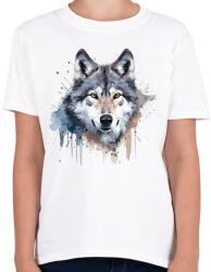 printfashion Farkas - Gyerek póló - Fehér (16078930)