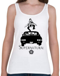 printfashion SUPERNATURAL RAJZ - Női atléta - Fehér (16849898)