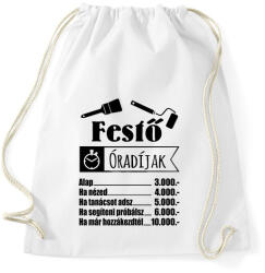 printfashion Festő óradíjak - Sportzsák, Tornazsák - Fehér (1685339)