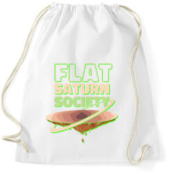 printfashion Lapos szaturnusz - Flat Saturn - Sportzsák, Tornazsák - Fehér (4371080)
