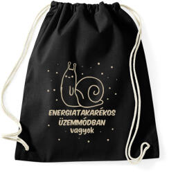 printfashion Csiga üzemmód - Sportzsák, Tornazsák - Fekete (13406556)
