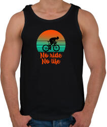 printfashion No ride, No life - Férfi atléta - Fekete (10945936)