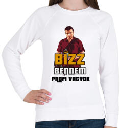 printfashion bízz bennem profi vagyok - Női pulóver - Fehér (2009768)