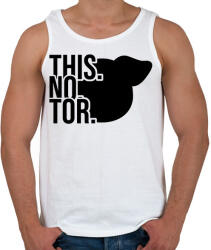 printfashion THIS NO TOR - Férfi atléta - Fehér (2152848)