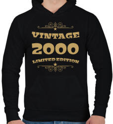 printfashion 2000 - Férfi kapucnis pulóver - Fekete (4098617)