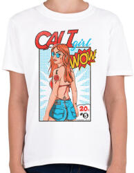 printfashion Szexi csaj - Gyerek póló - Fehér (431385)