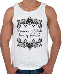 printfashion Kurva szádat, hány fokos? - Férfi atléta - Fehér (16380272)
