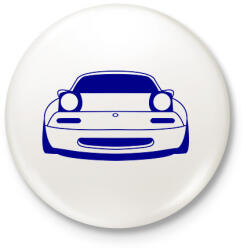 printfashion Mazda mx5 Kék - Kitűző, hűtőmágnes - Fehér (15775669)