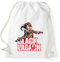 printfashion Black Lagoon - Sportzsák, Tornazsák - Fehér (2859826)