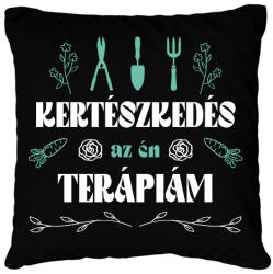 printfashion Kertészkedés a terápiám - Párnahuzat, Díszpárnahuzat - Fekete (12956508)