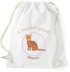 printfashion A legjobb gazdi - Bengal - Sportzsák, Tornazsák - Fehér (6305993)