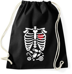 printfashion Csontváz - Sportzsák, Tornazsák - Fekete (16681103)