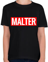 printfashion malter - Gyerek póló - Fekete (2891606)