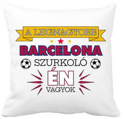 printfashion Barcelona szurkoló - Párnahuzat, Díszpárnahuzat - Fehér (10864325)