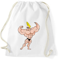 printfashion Johnny Bravo - Sportzsák, Tornazsák - Fehér (16012034)