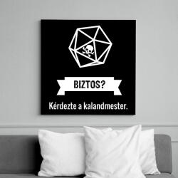 printfashion Biztos? - Vászonkép - Fekete (6653969)