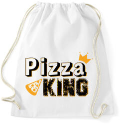 printfashion Pizza király - Sportzsák, Tornazsák - Fehér (9401638)